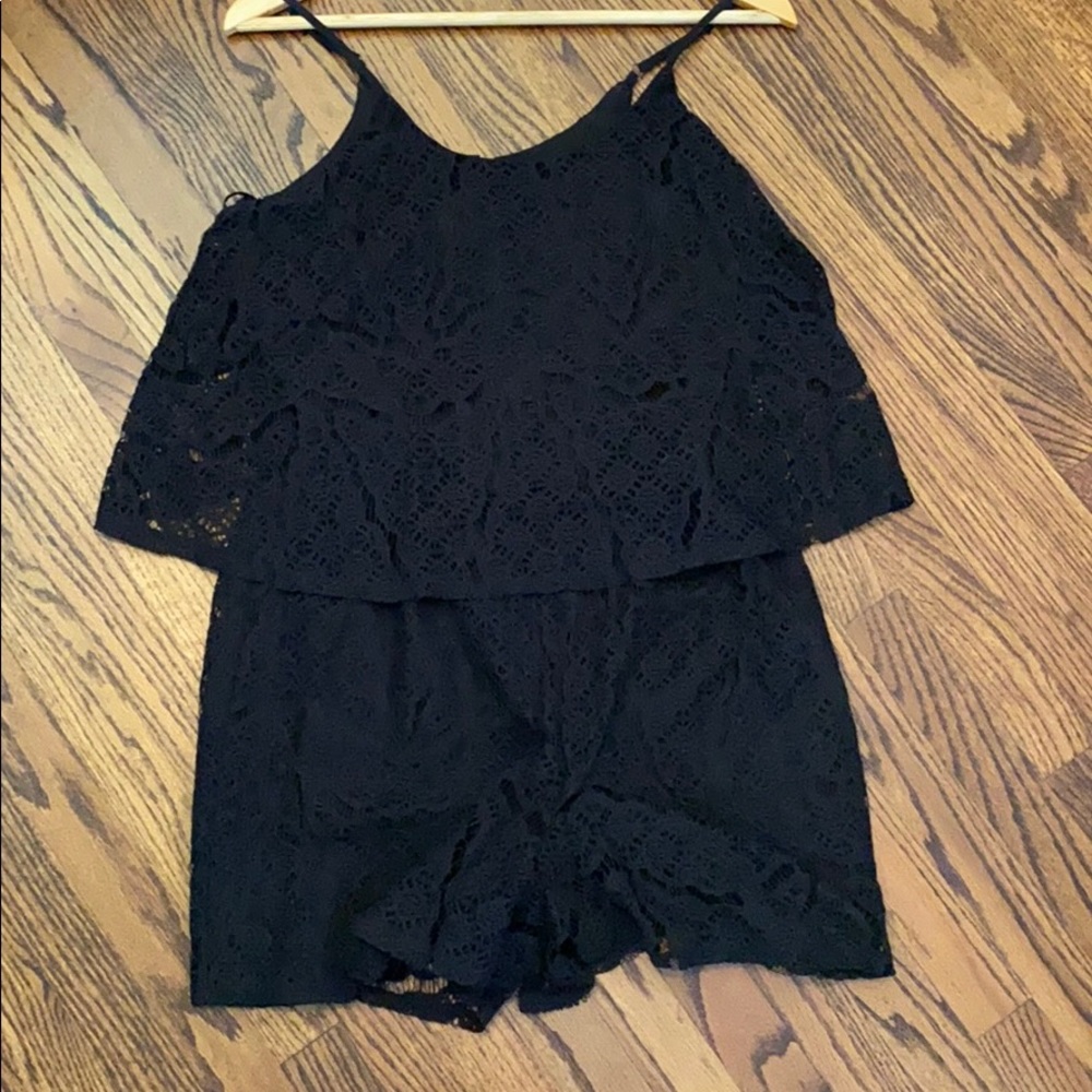 Mossimo Black Lace Romper